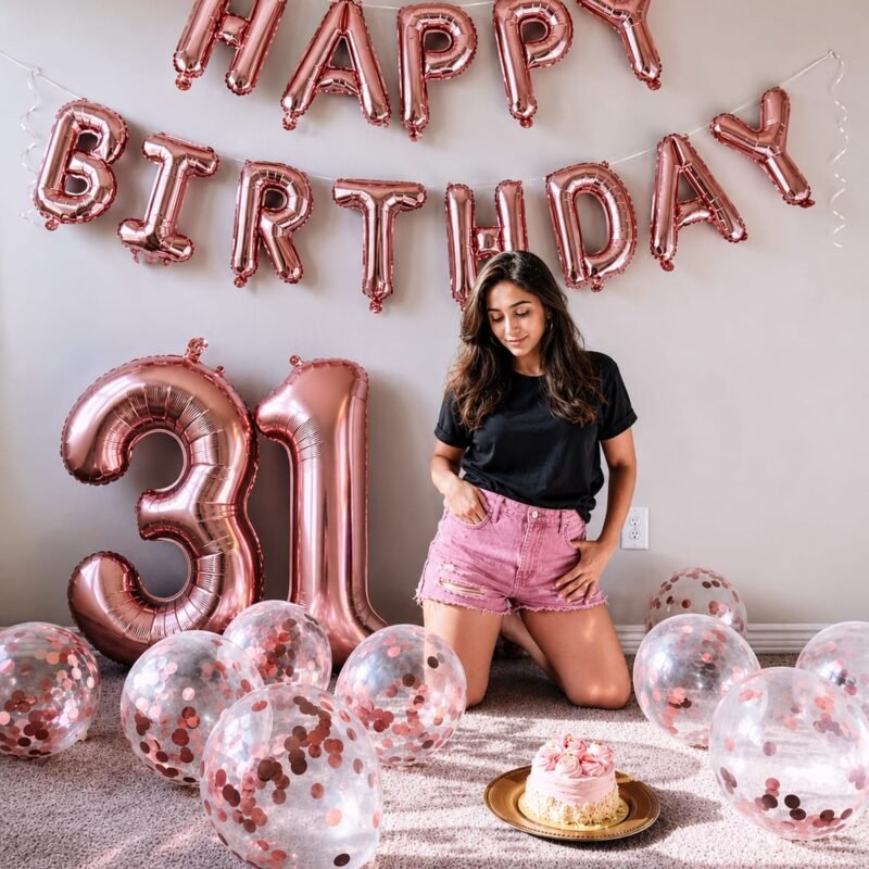 Minimalist Rose Gold 31st HBD