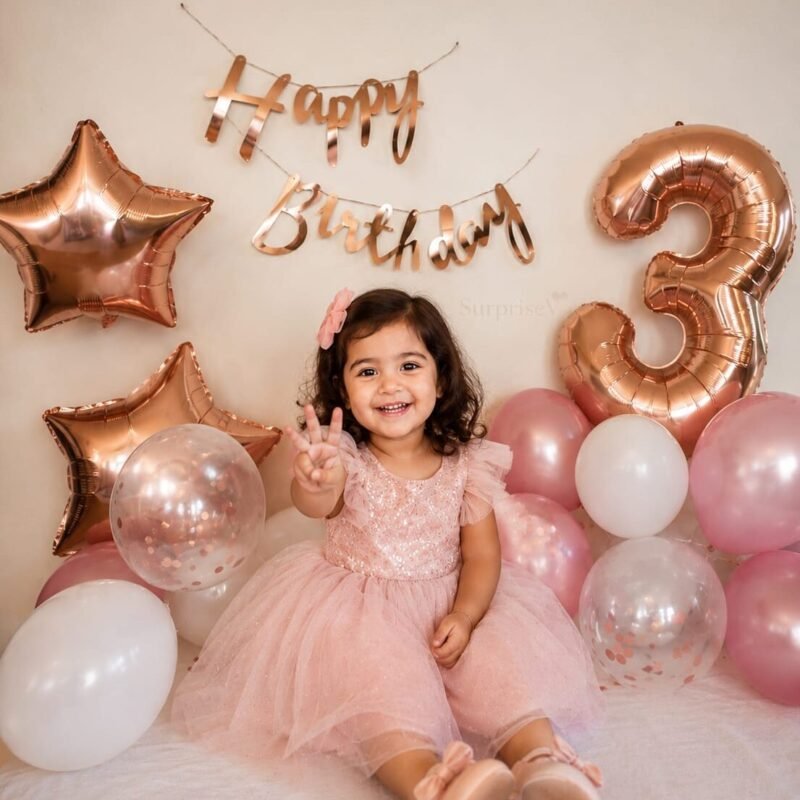 3rd Birthday Blush Theem