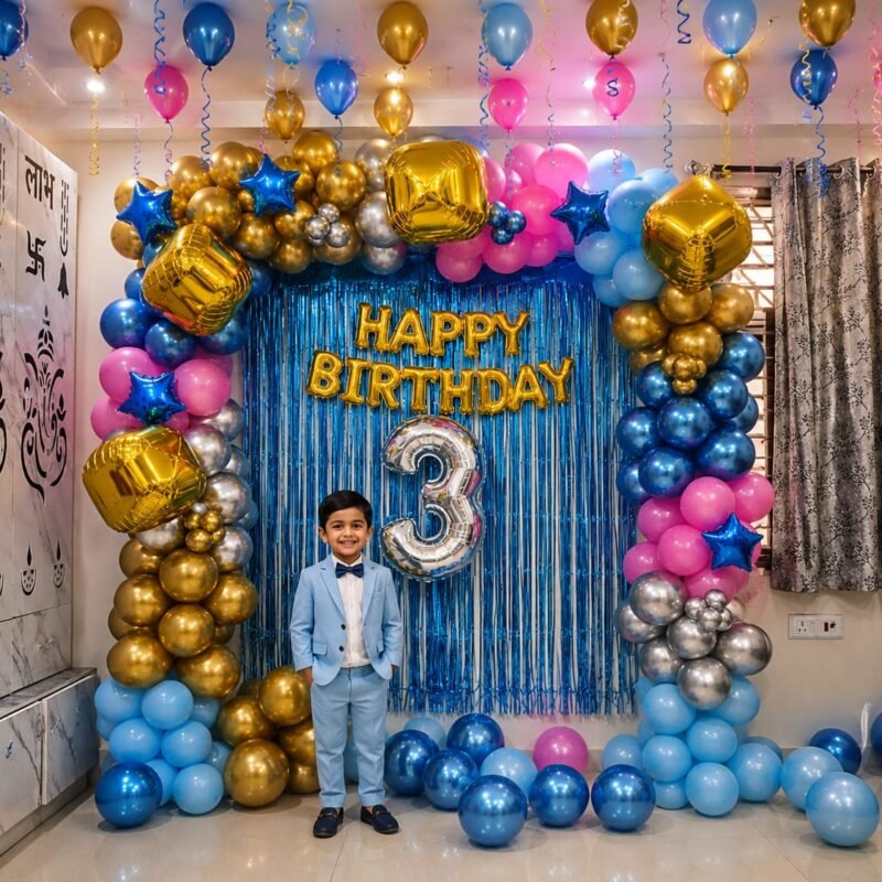 Chrome Magic Balloon Arch